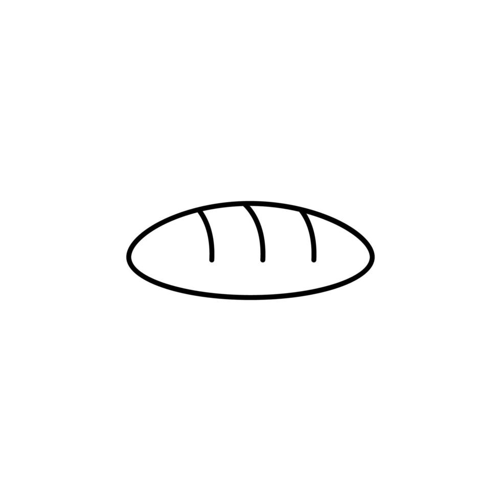 bread outline vector icon