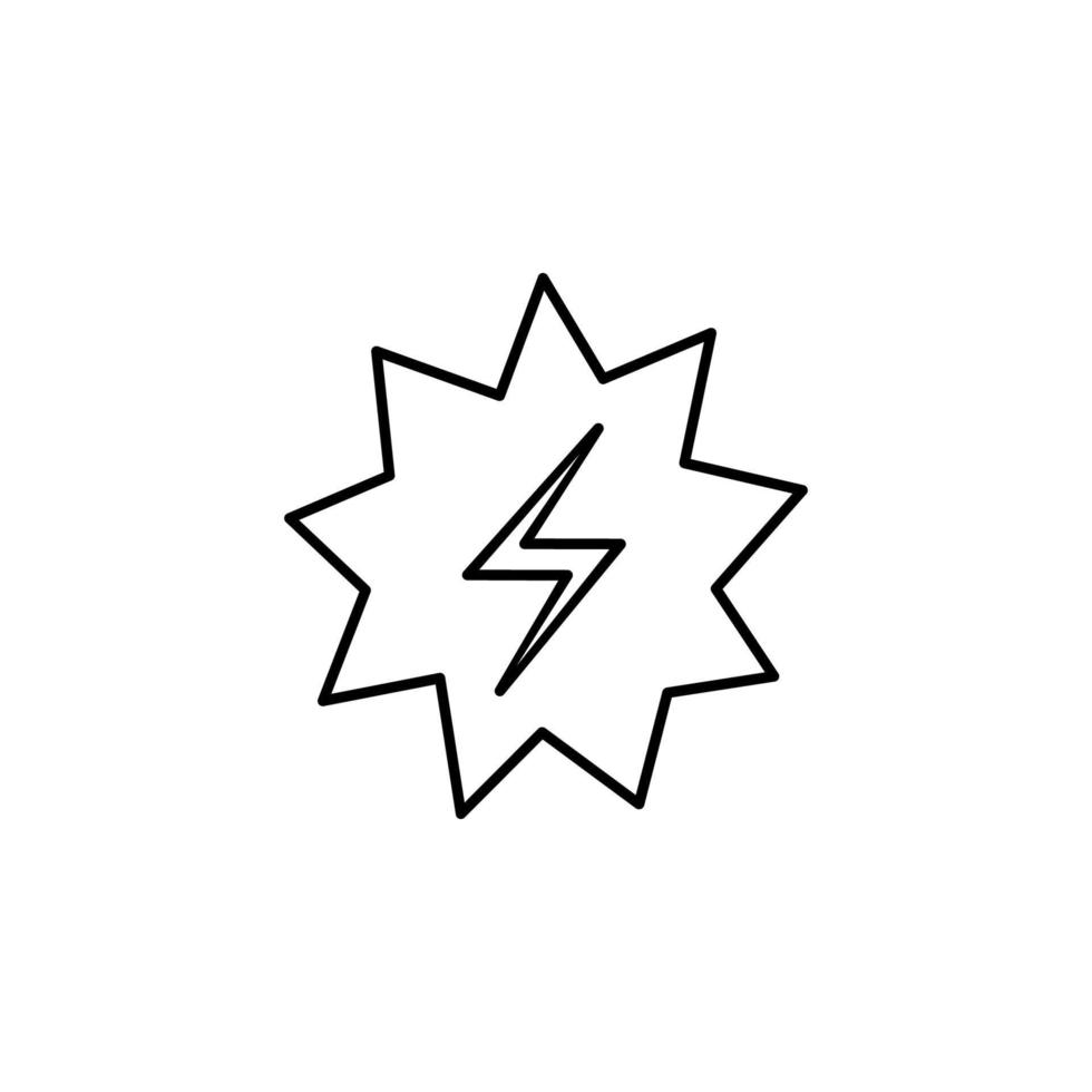 explosive spark vector icon