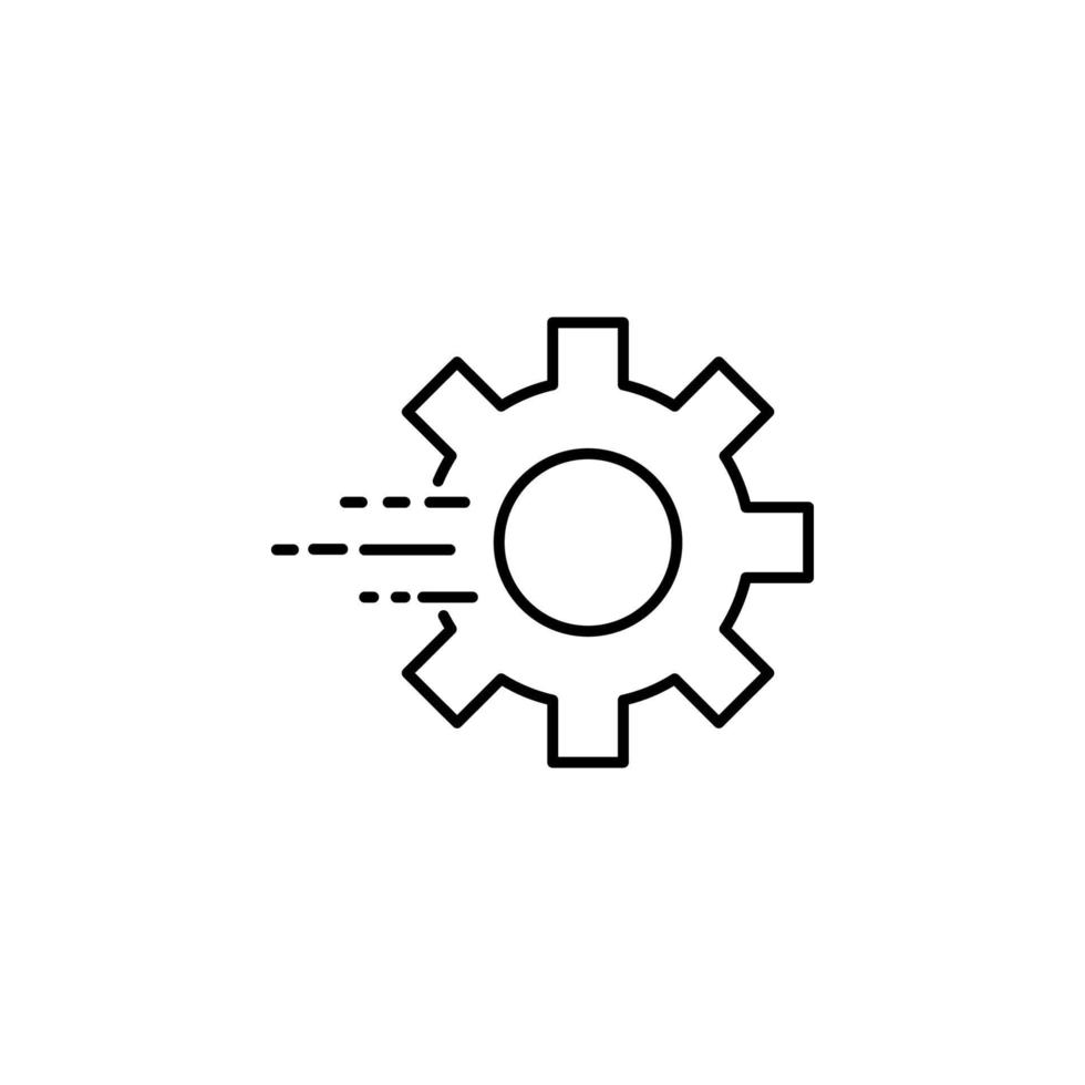 fast mechanism vector icon