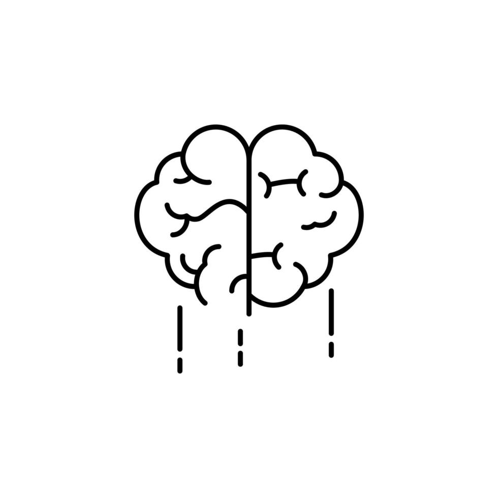 fast-acting brain vector icon