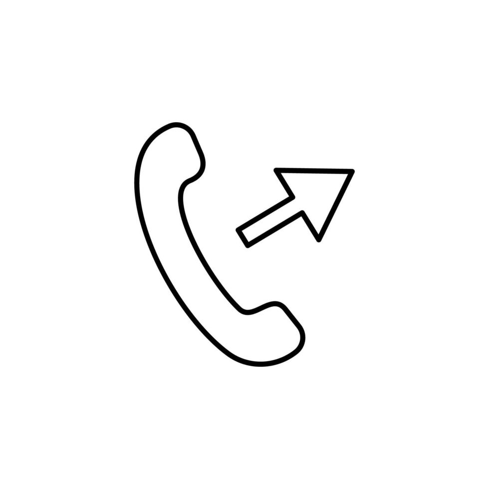 outgoing call vector icon