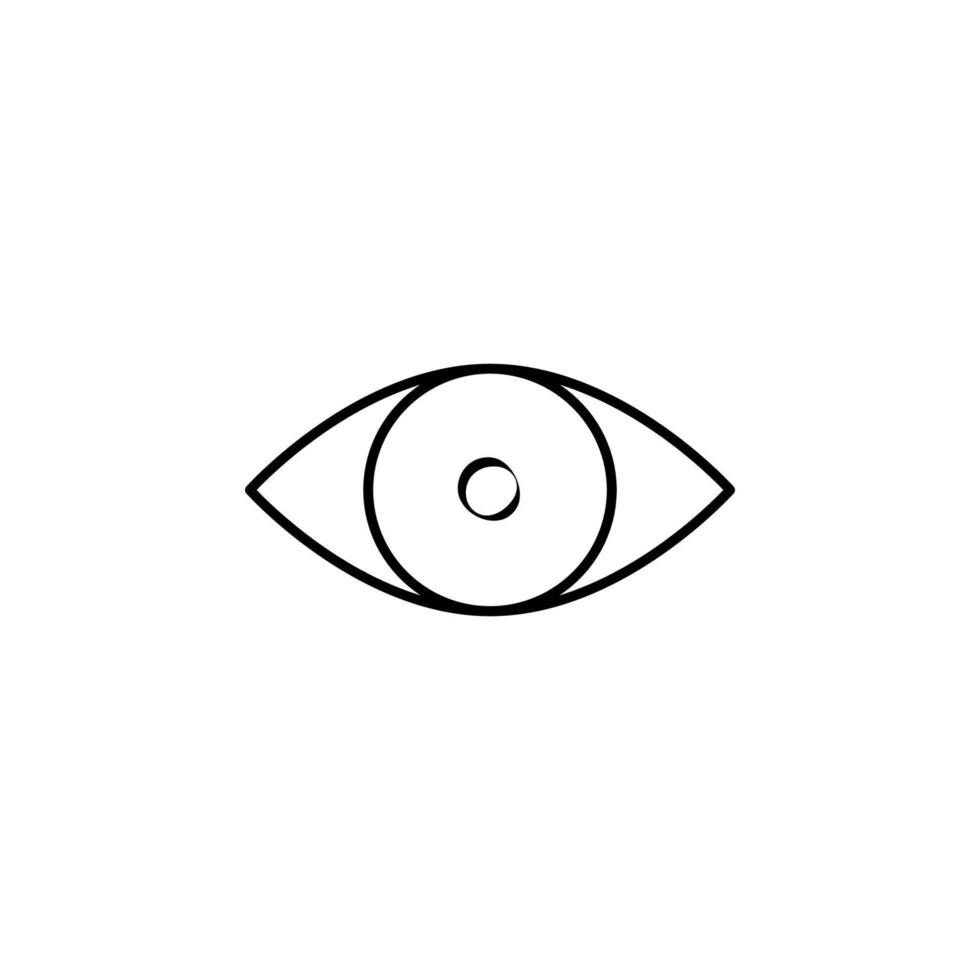 icono de vector de ojo