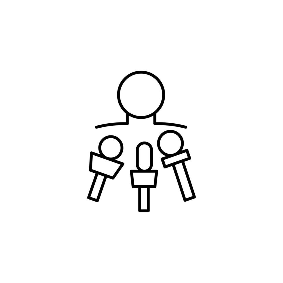 to interview vector icon