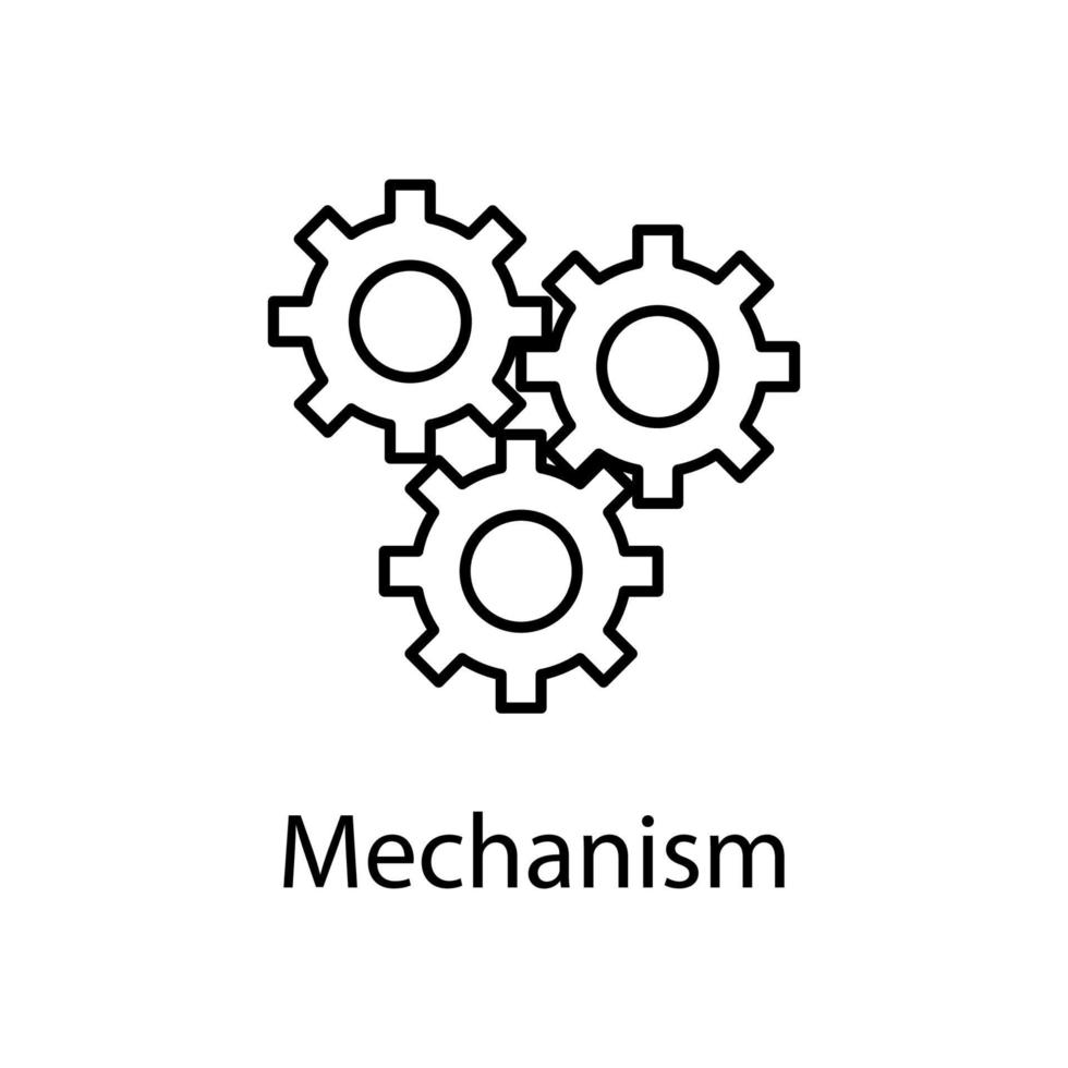 mechanism vector icon