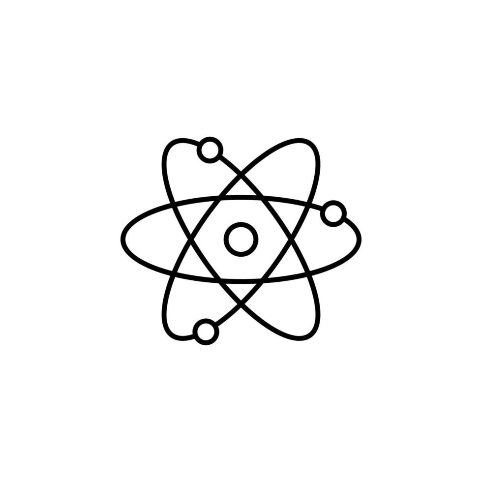 atoms outline vector icon