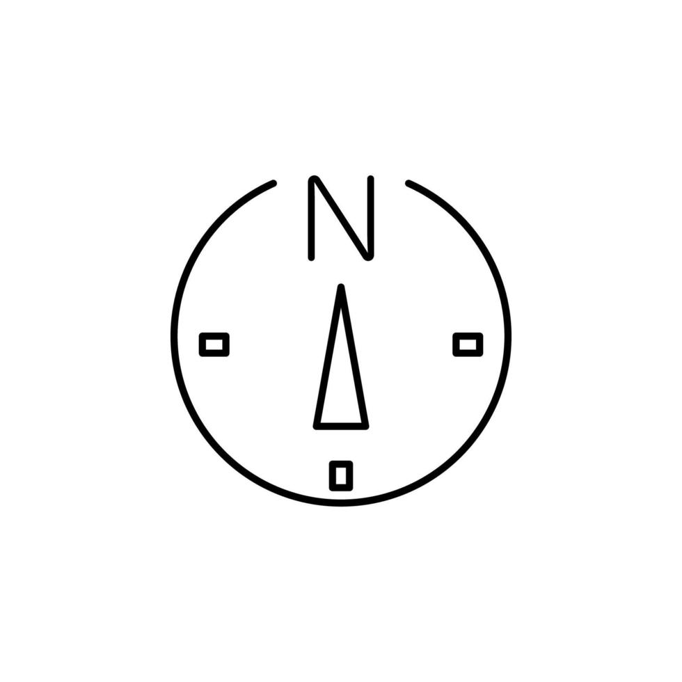 compass outline vector icon
