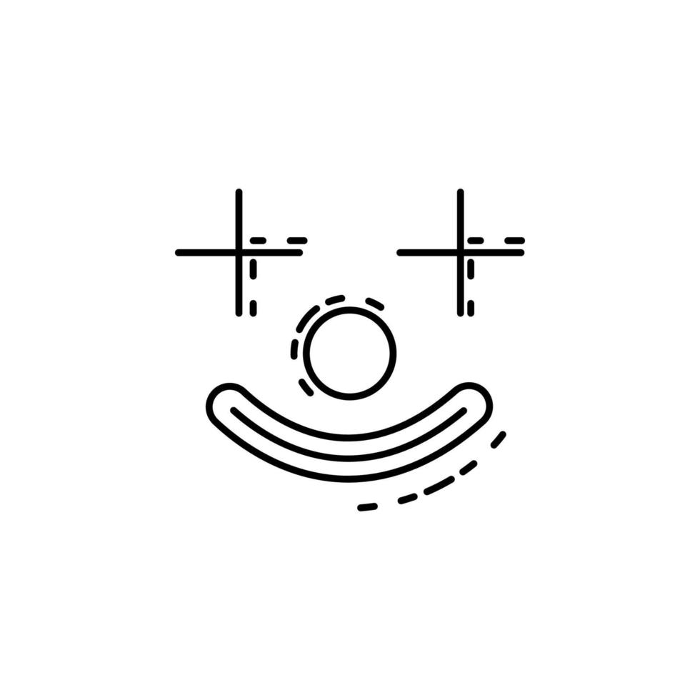clown dusk style vector icon
