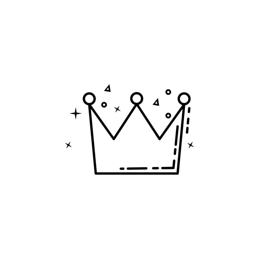 crown dusk style vector icon