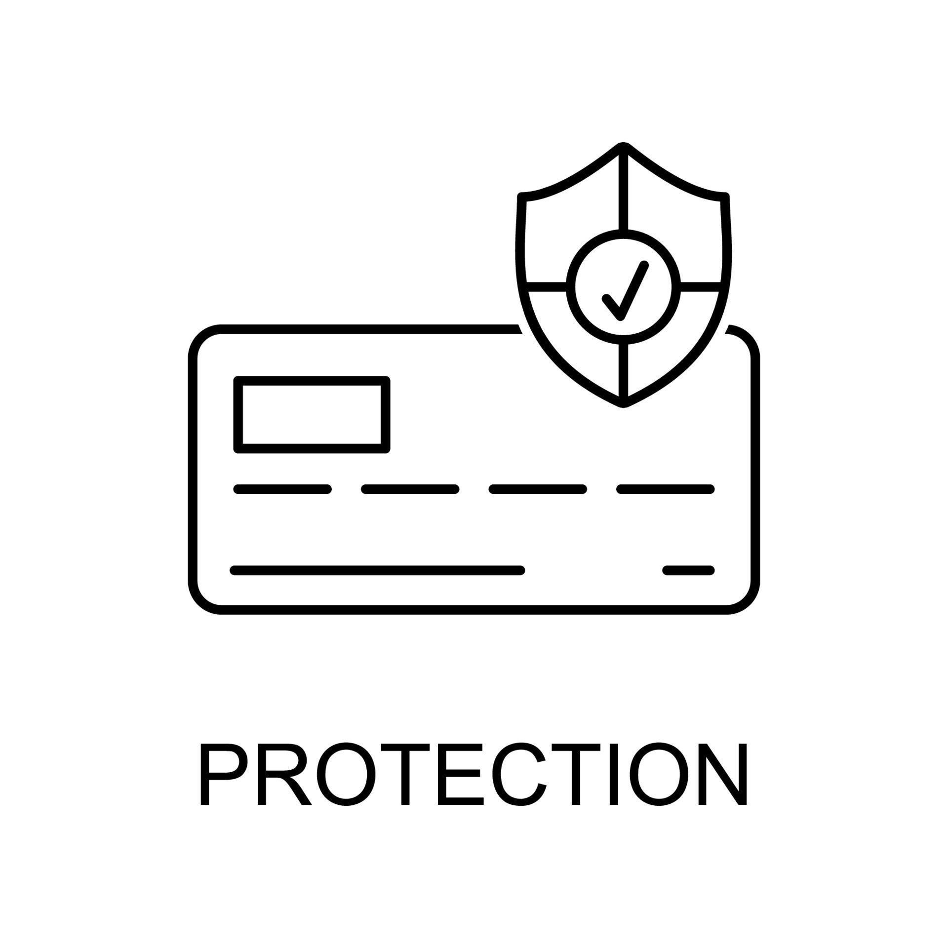 check protection vector icon 22762934 Vector Art at Vecteezy