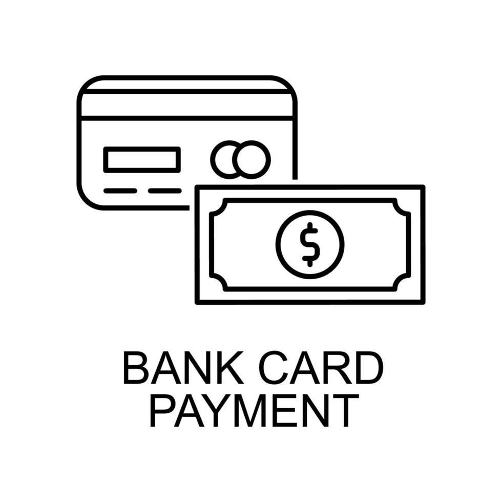 bank card payment vector icon