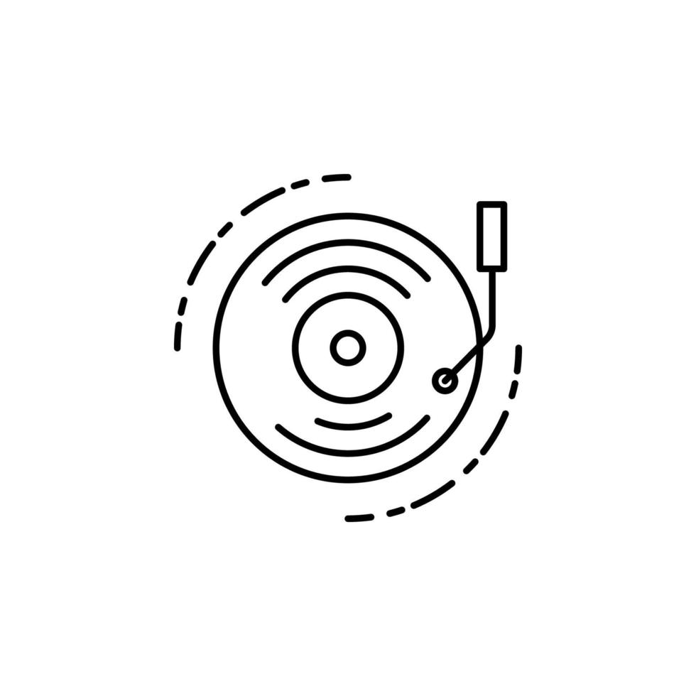 gramophone dusk style vector icon
