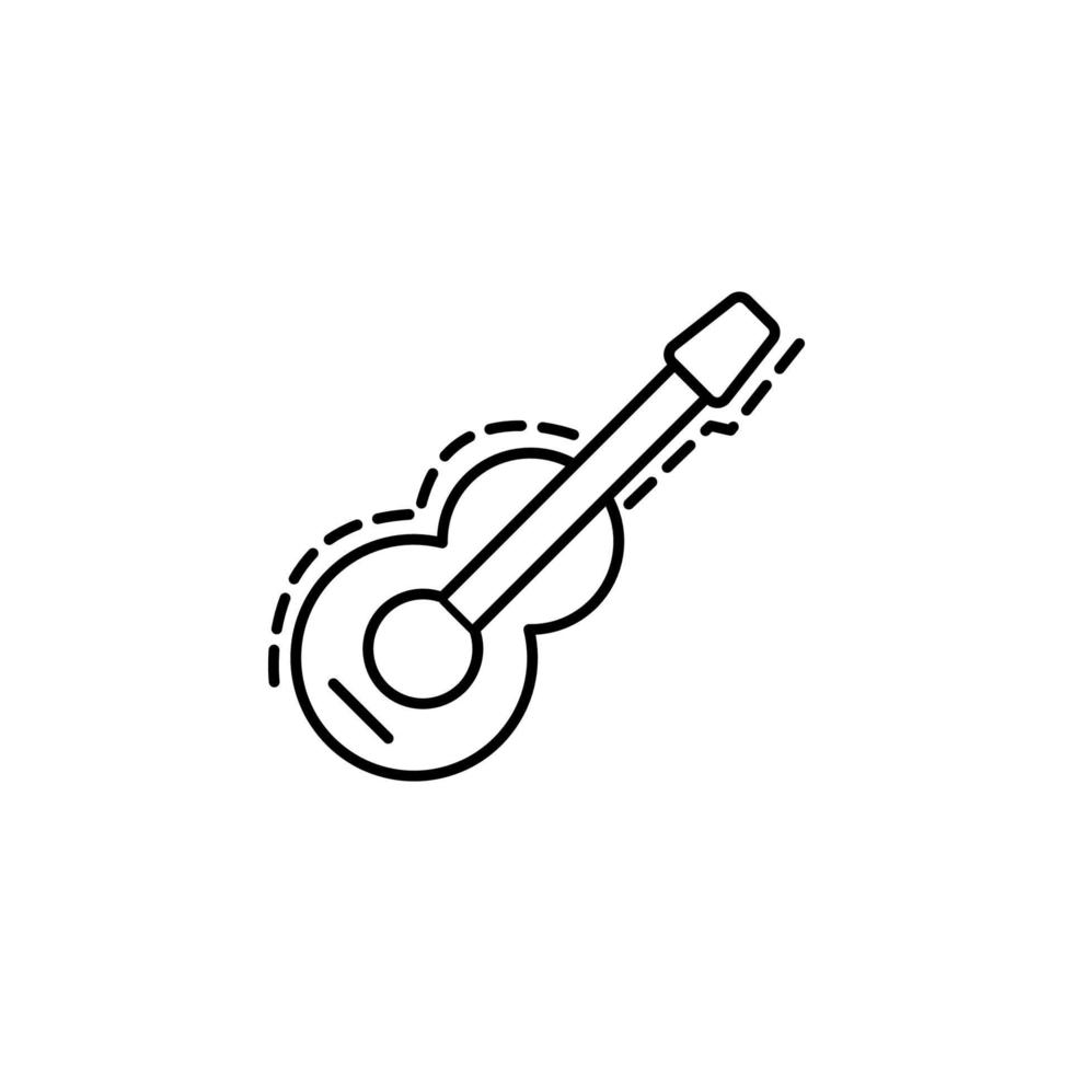 guitar dusk style vector icon