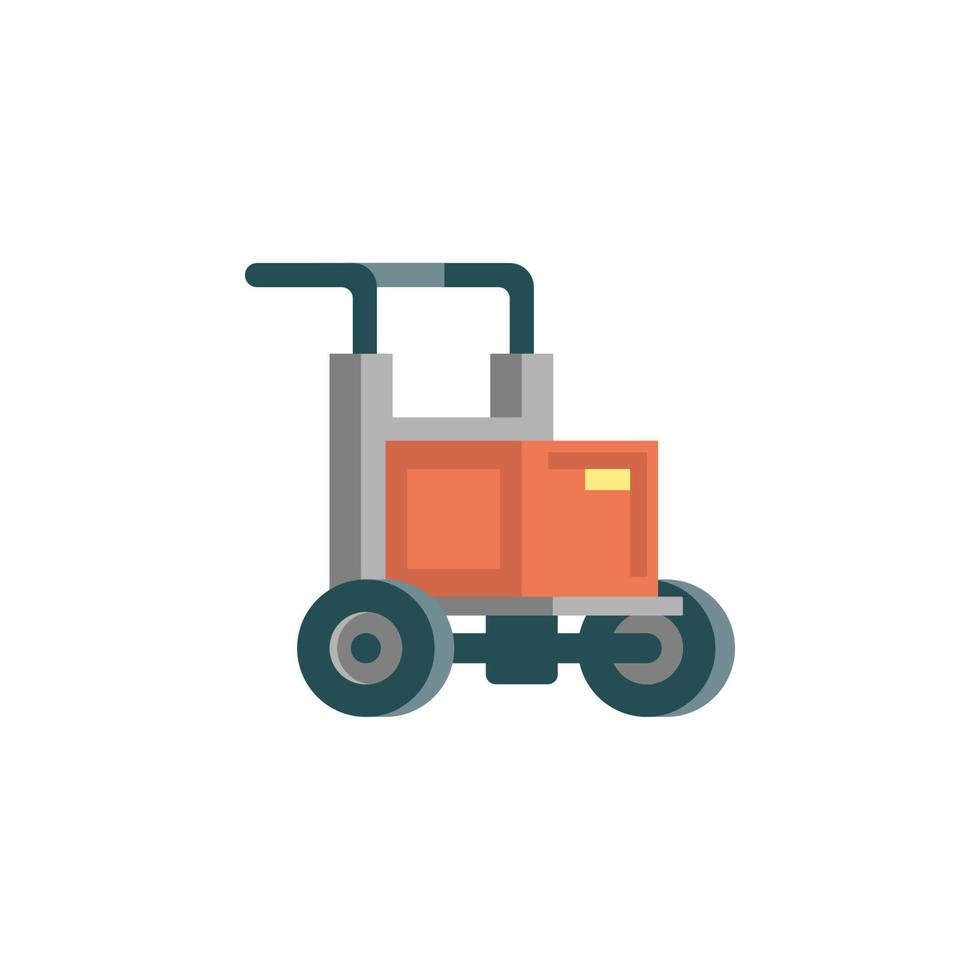 colored carriage production vector icon