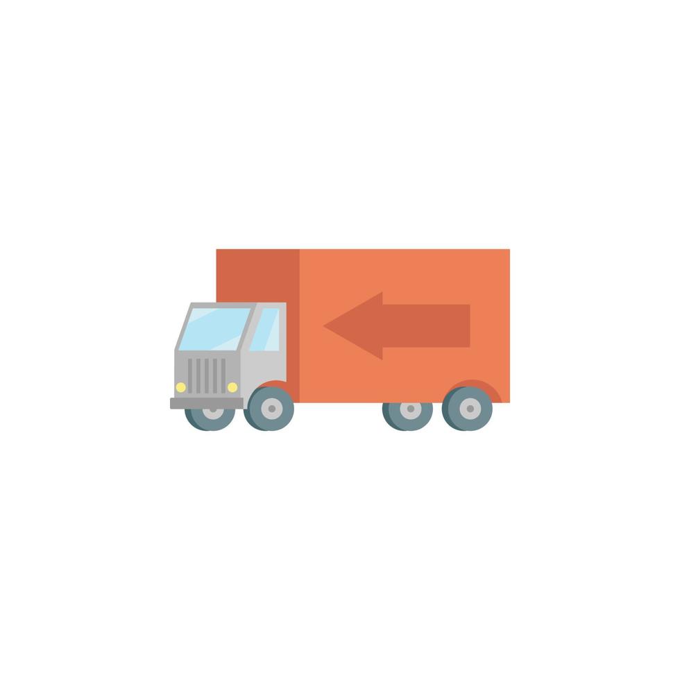 colored truck production vector icon