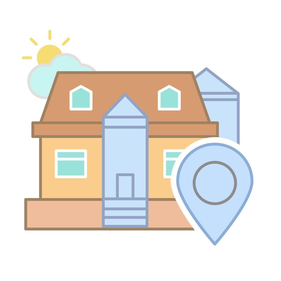 House location vector icon