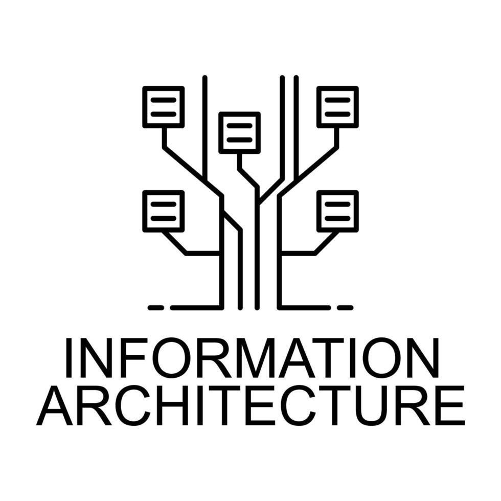 information architecture vector icon