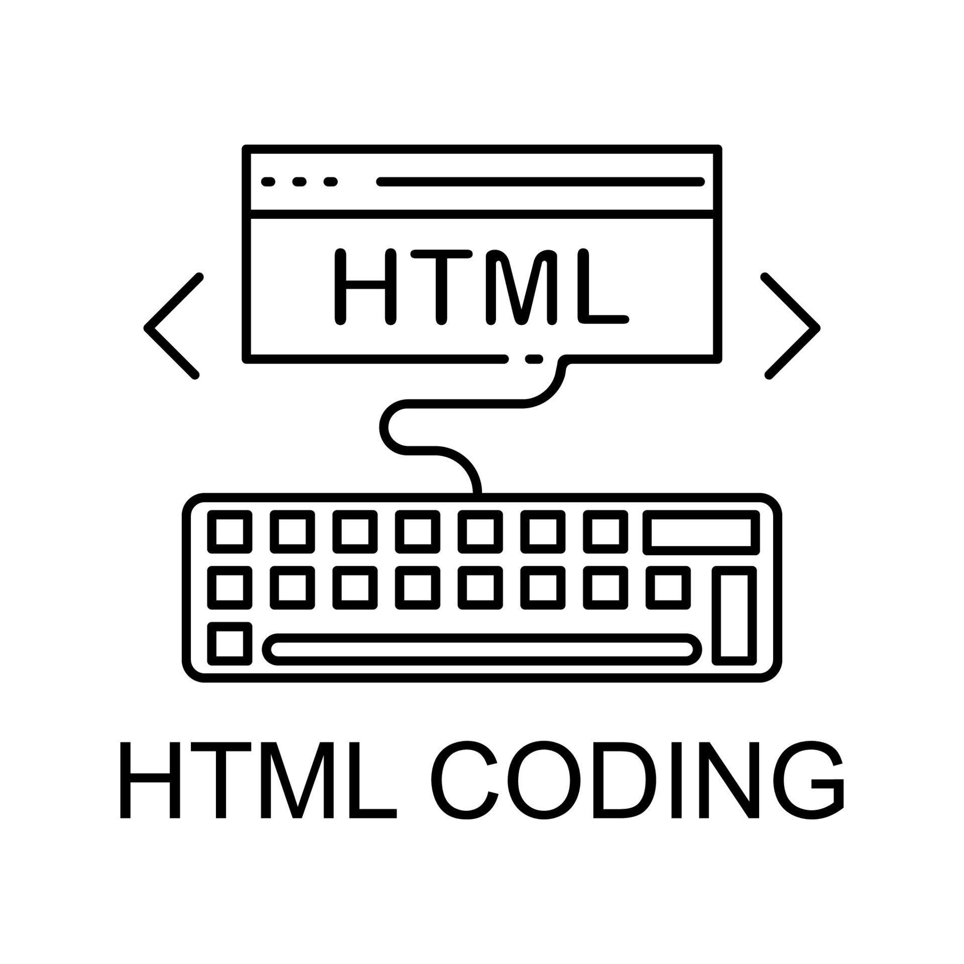 Html coding vector icon 22763047 vector art at vecteezy