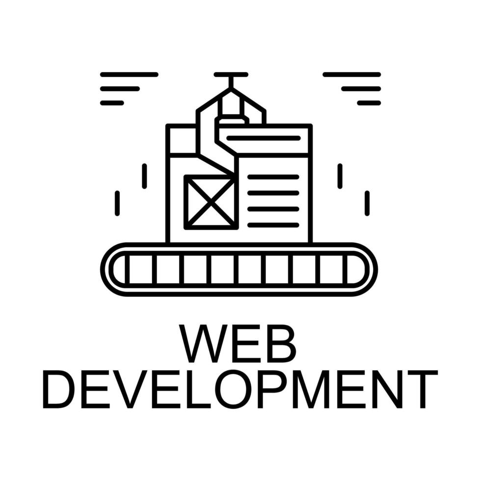 web development vector icon
