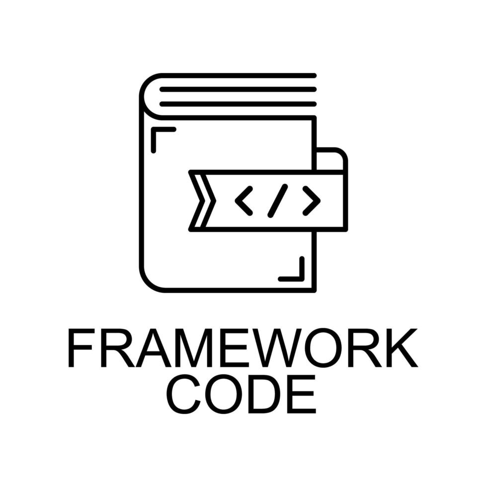 framework code vector icon 22763057 Vector Art at Vecteezy