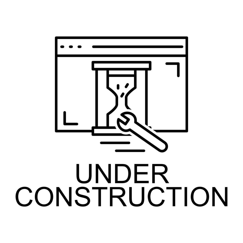 under construction vector icon