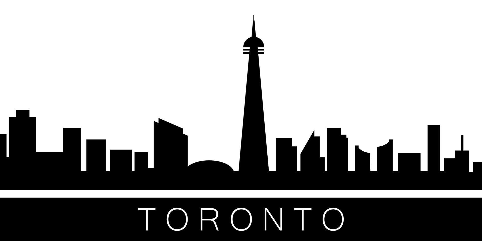 Toronto detallado horizonte vector icono