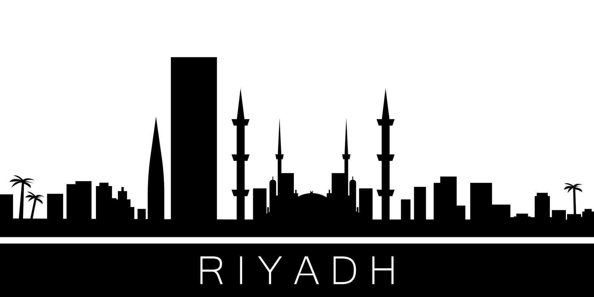 riyadh detallado horizonte vector