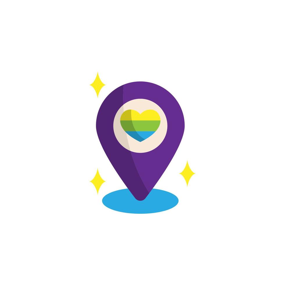 World pride day, placeholdercolor vector icon