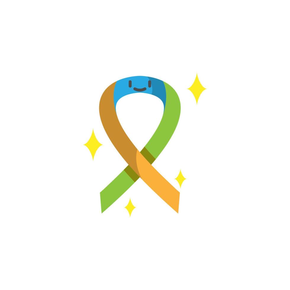 World pride day, ribboncolor vector icon