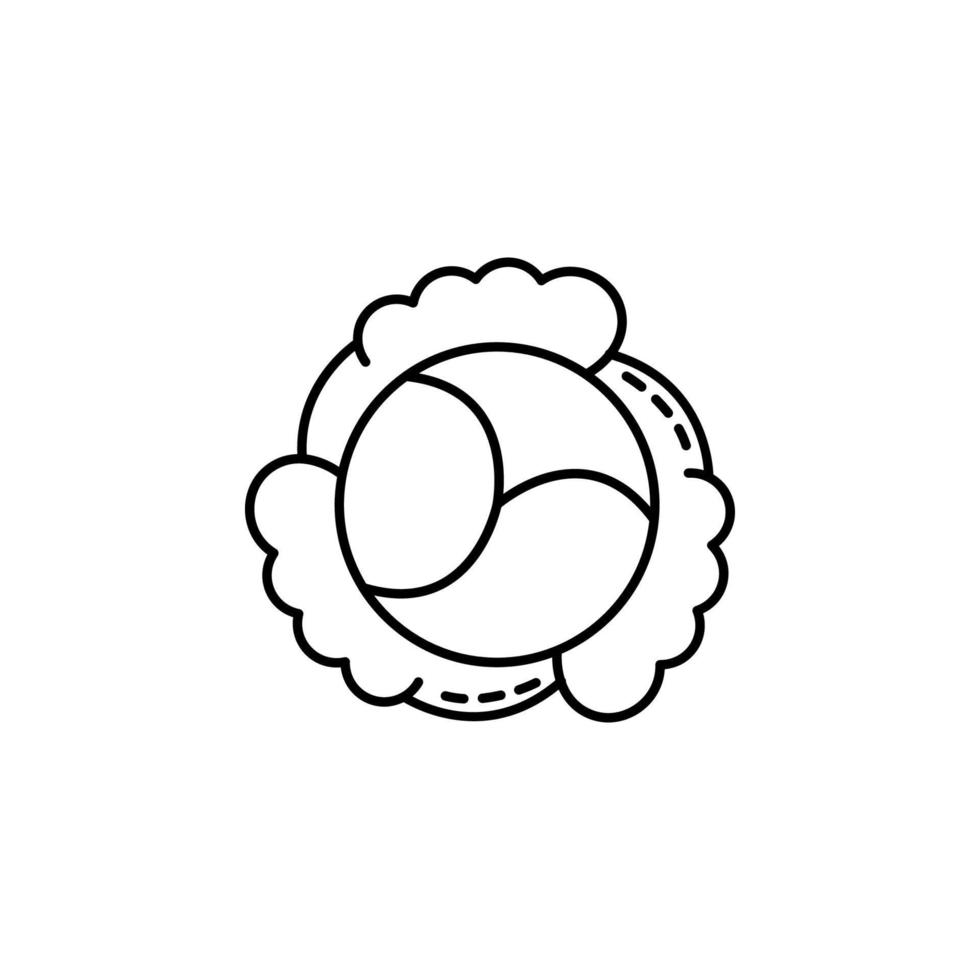 cabbage dusk style vector icon