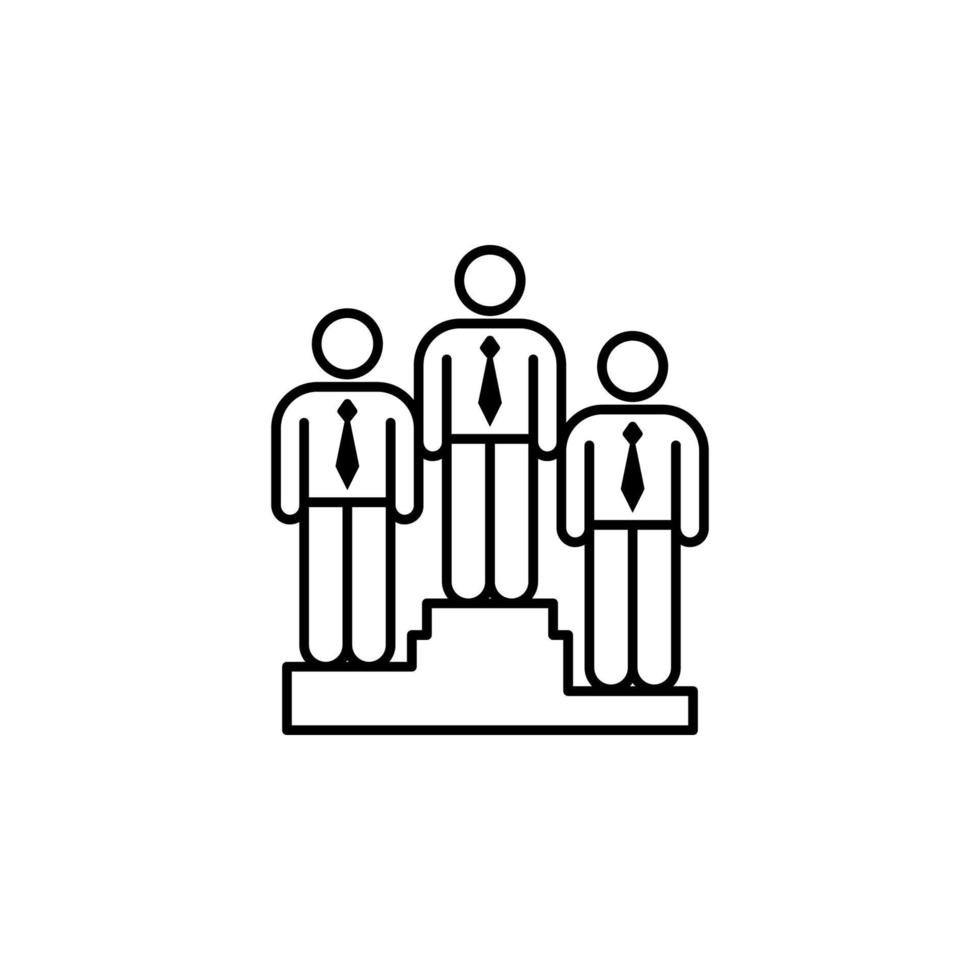 connection, staff, team vector icon