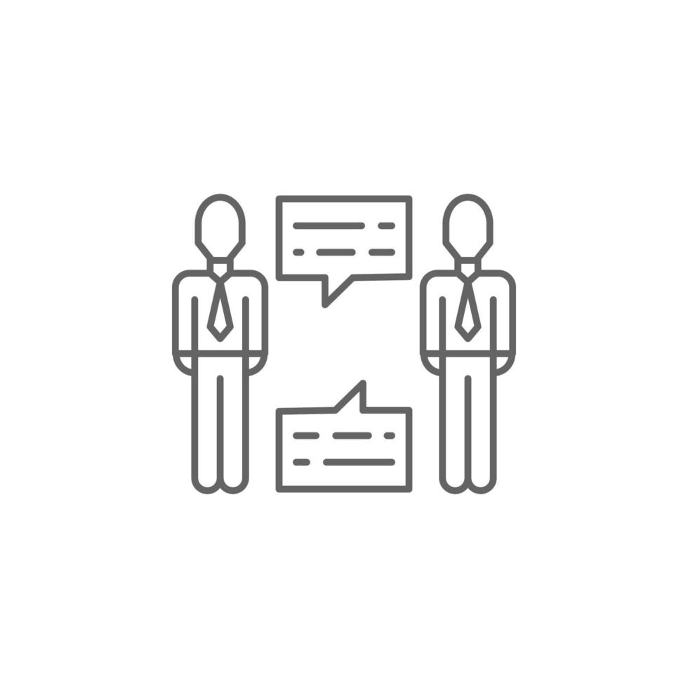 Business, networking vector icon