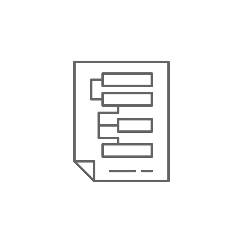 Document, process vector icon