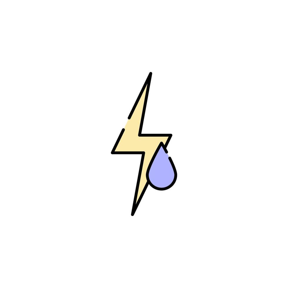 Hydro energy vector icon