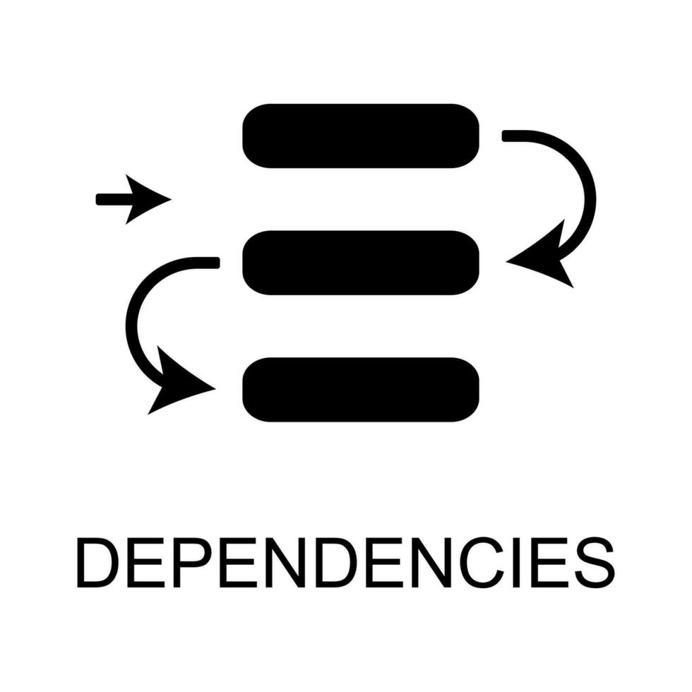 dependencies vector icon