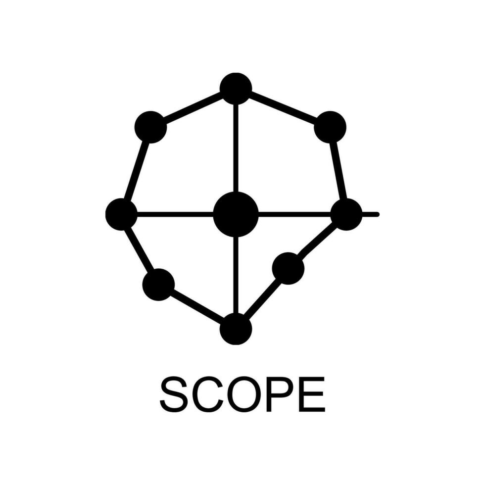 scope sign vector icon