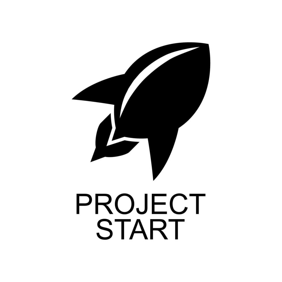 project start vector icon