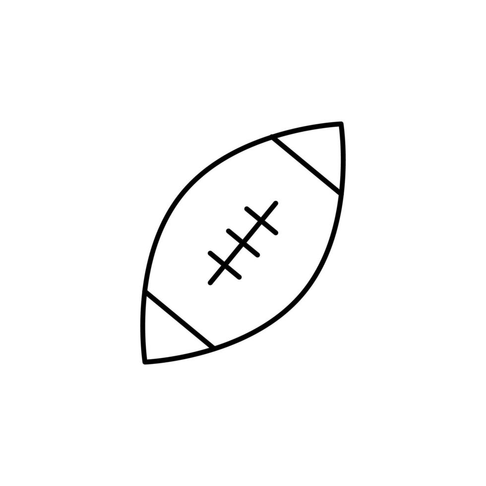 rugby outline vector icon