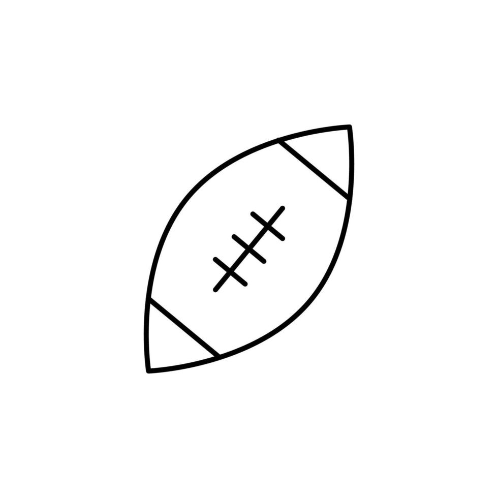 rugby outline vector icon