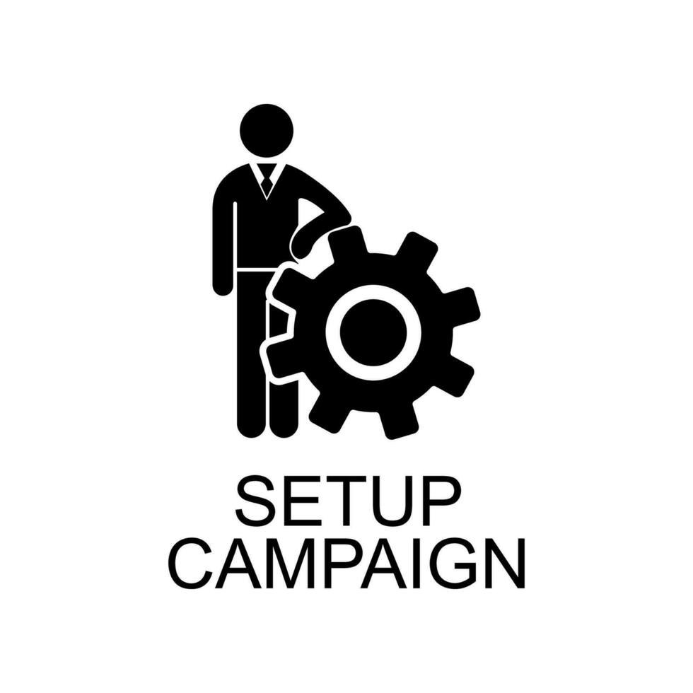 campaign setup vector icon