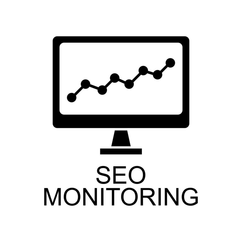 monitoring seo vector icon