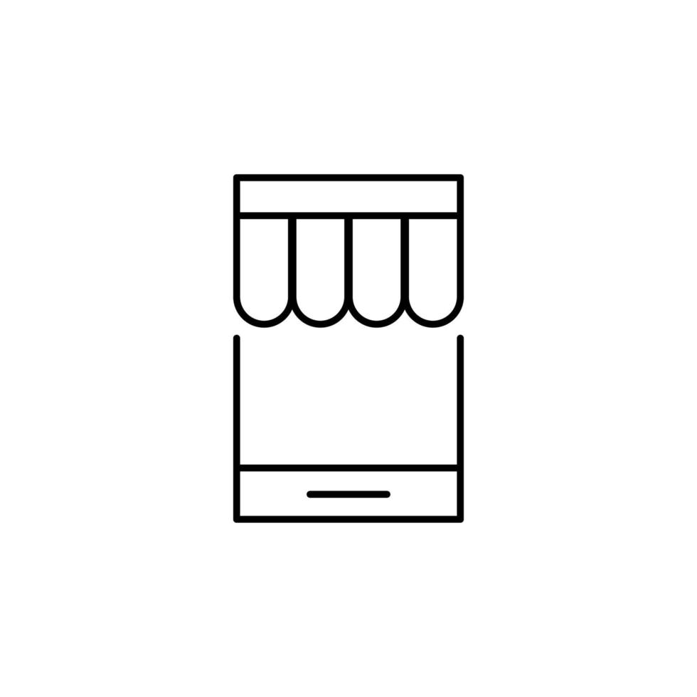 online store vector icon