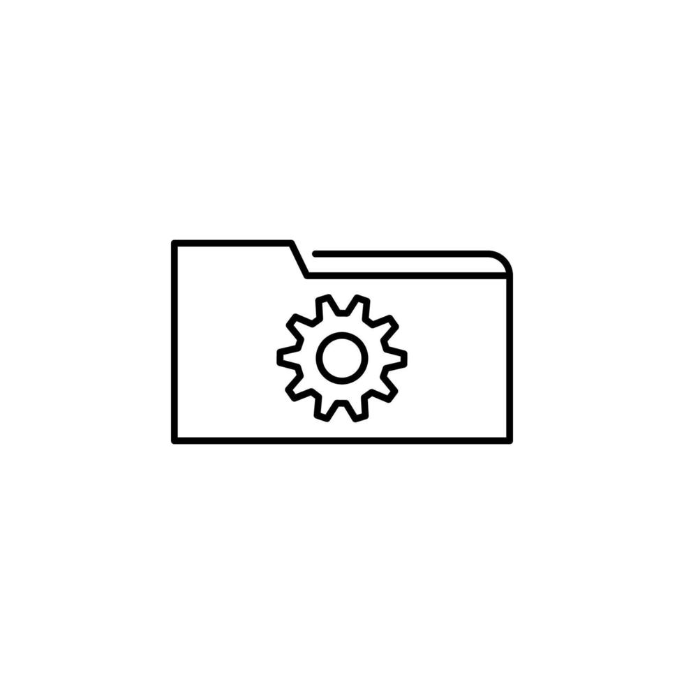 folder settings vector icon