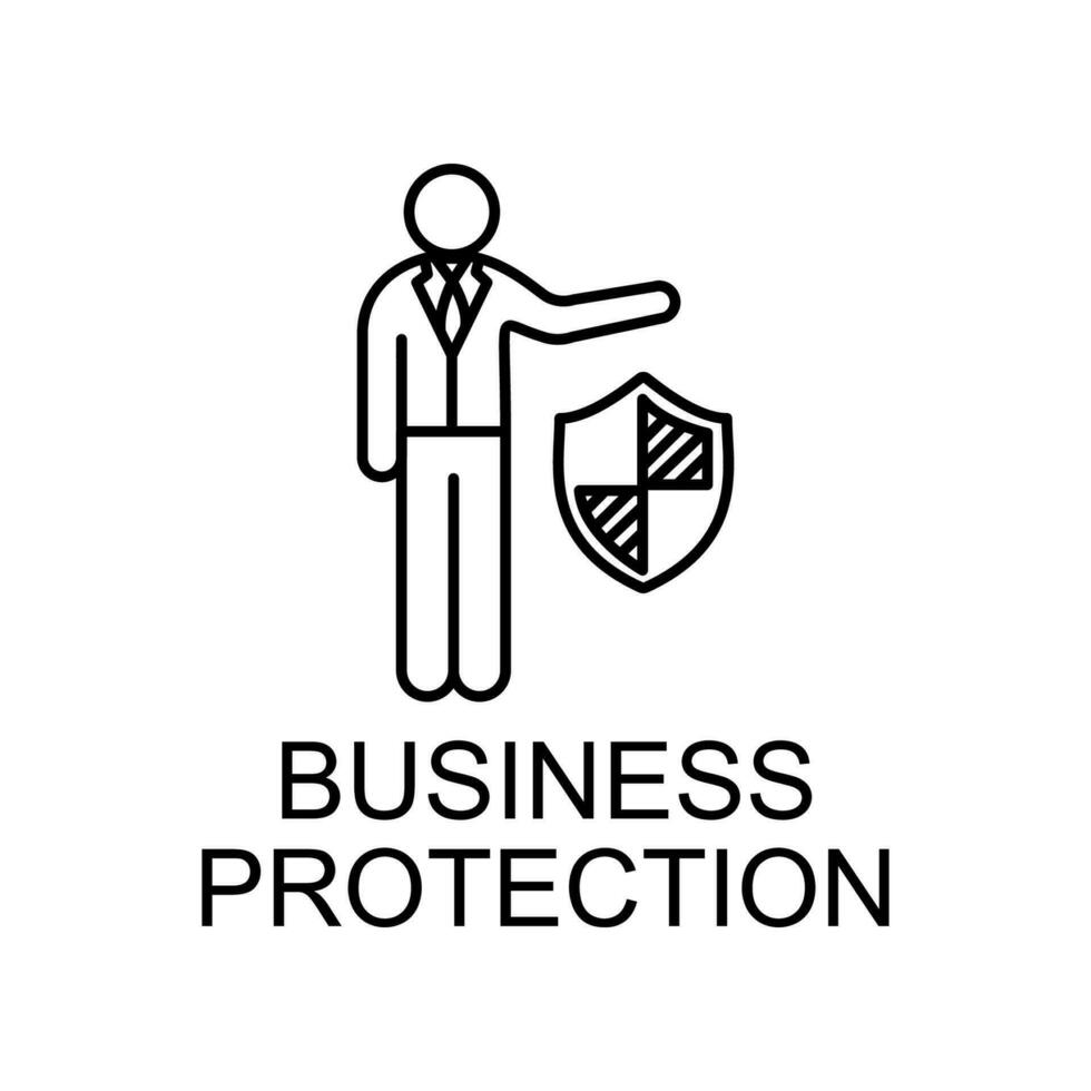 business protection vector icon