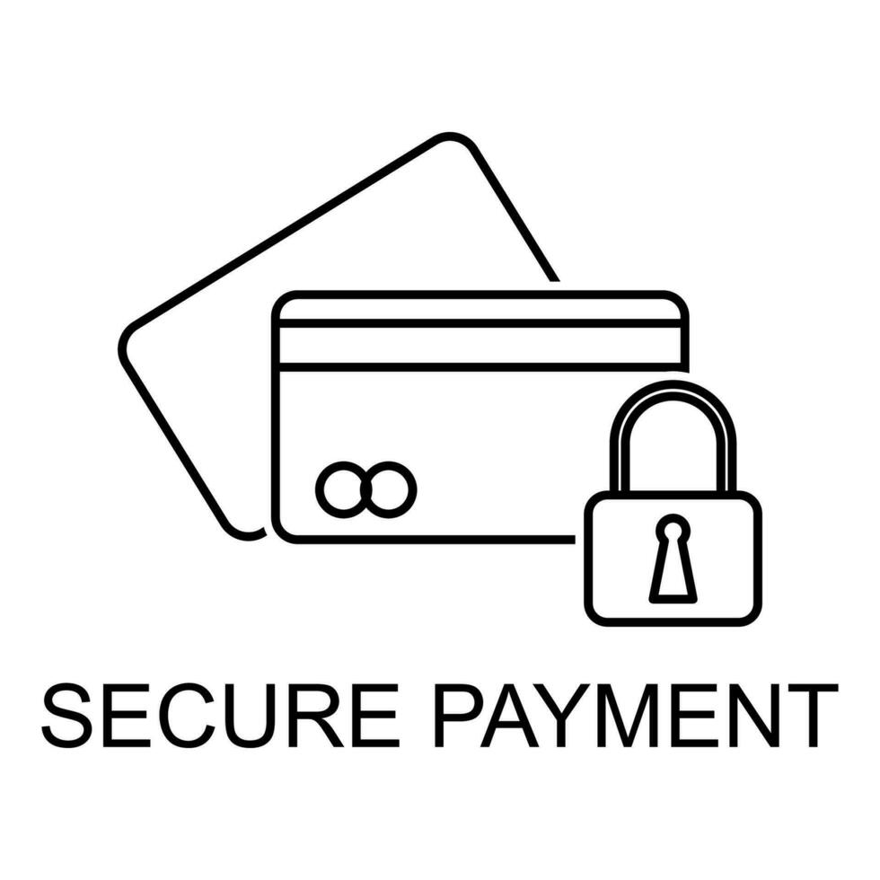 secure payment vector icon
