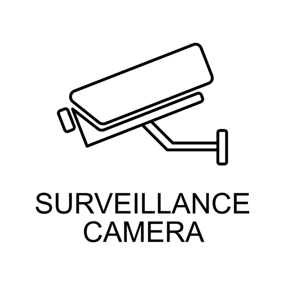surveillance camera vector icon