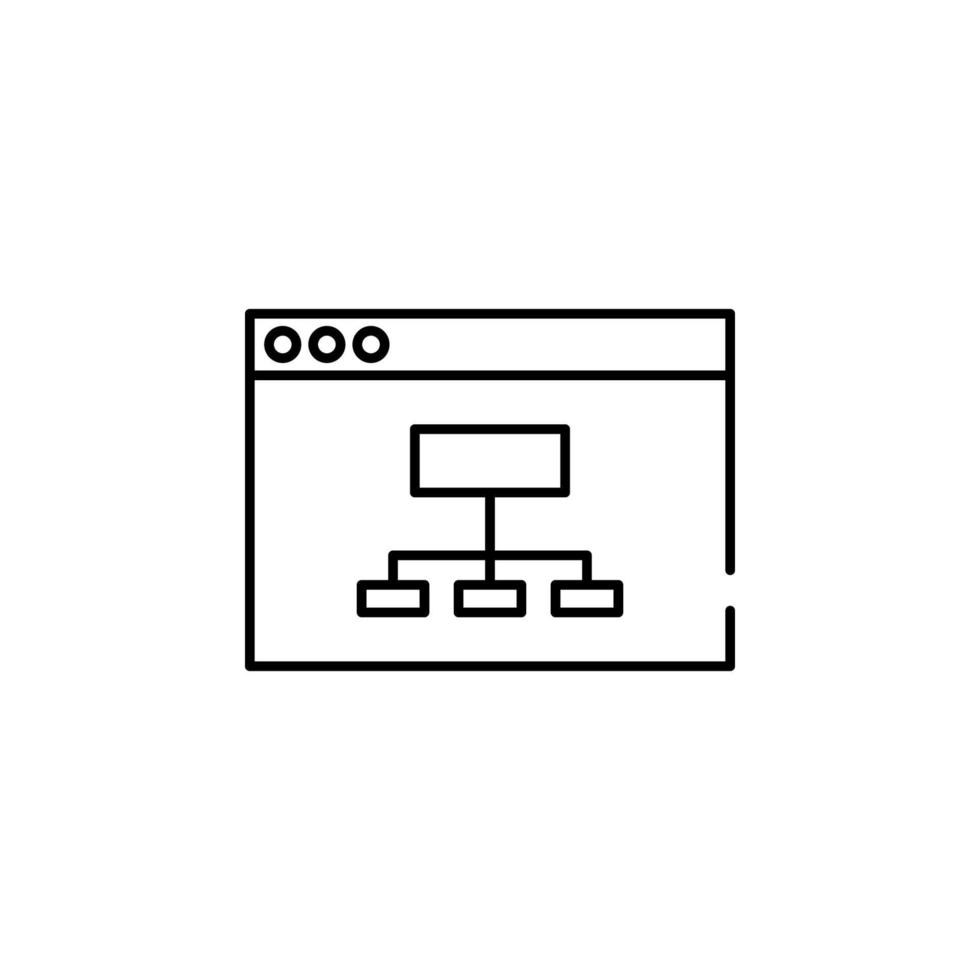 web site structure vector icon