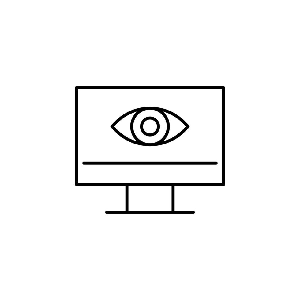 view monitor vector icon