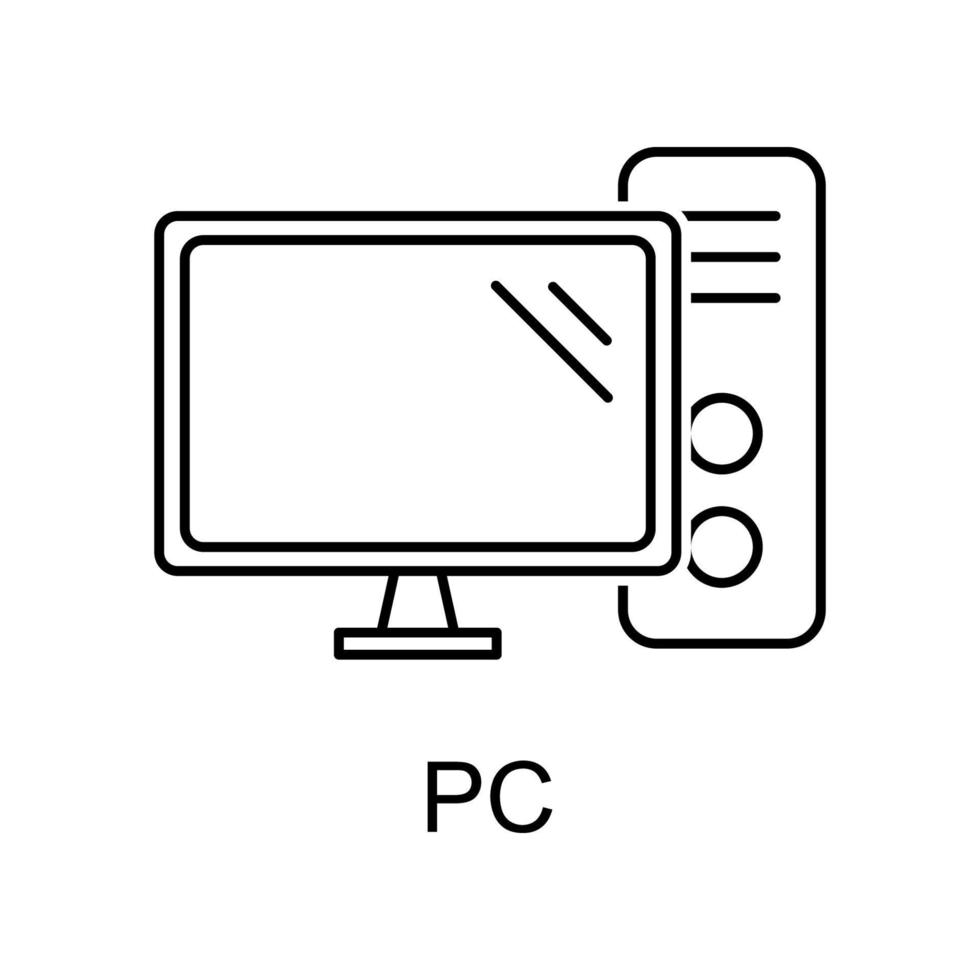 pc vector icon