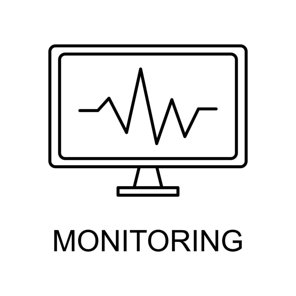monitoring vector icon