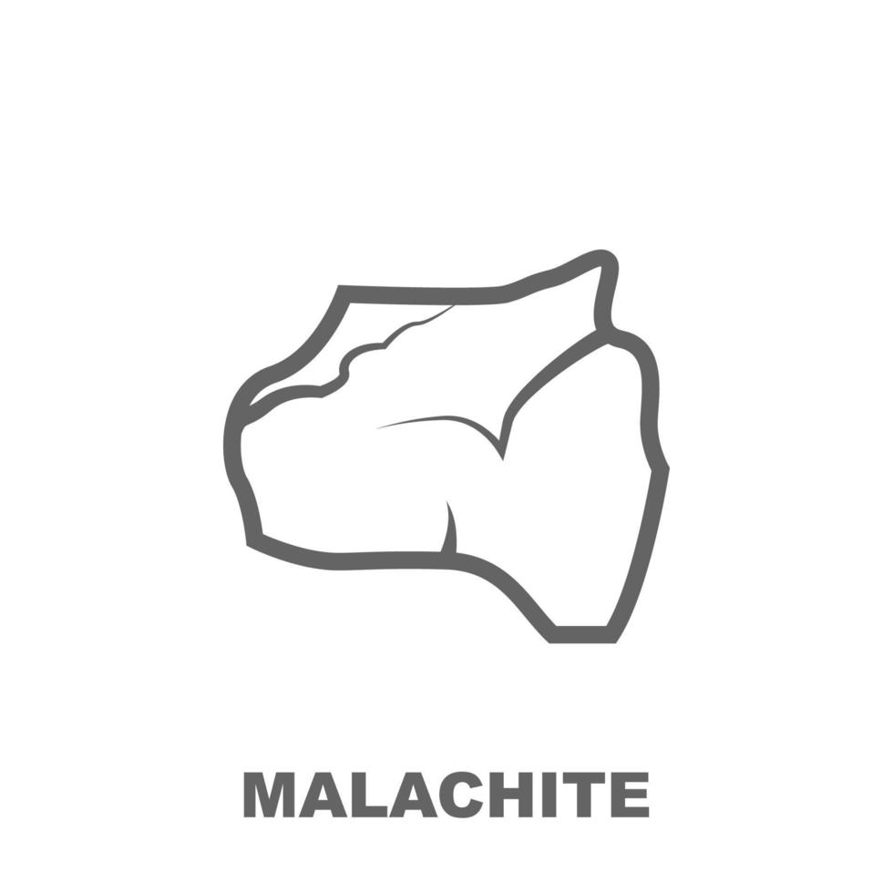 Malachite vector icon